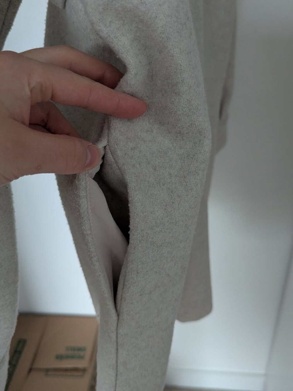 Oversized Grey Fall Shacket - Picture 6 of 9